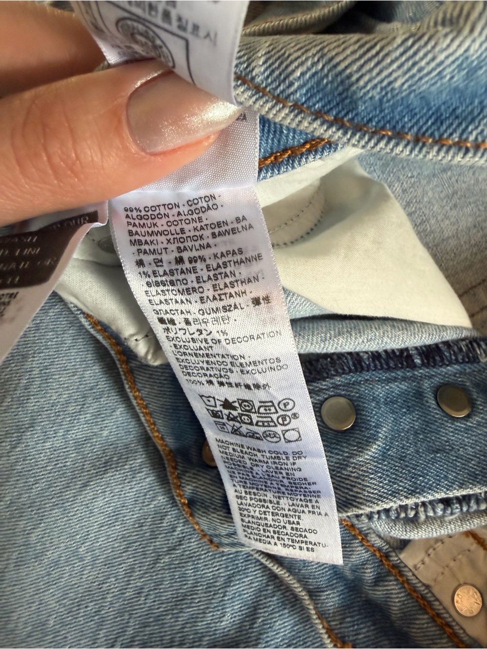 Levi’s Wedgie Straight Light Wash Women’s Button Front Jeans, Sz 32 - Picture 6 of 12